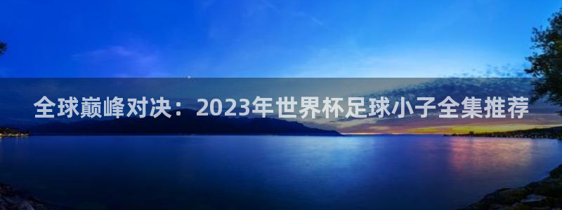 2026世界杯日期：全球巅峰对决：2023年世界杯足球小子全集推荐
